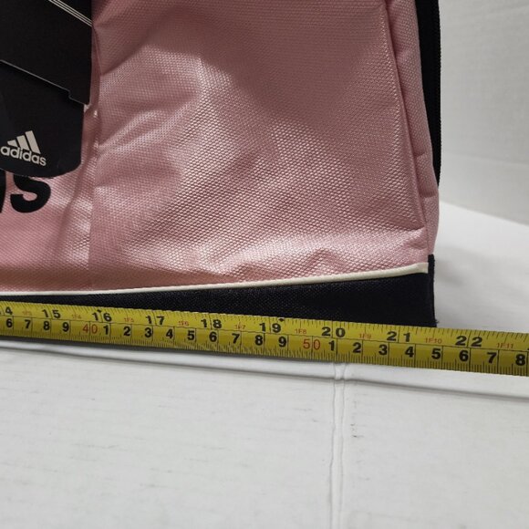New Adidas Duffle Bag with Shoe Compartment - Pink with Black - Picture 7 of 11